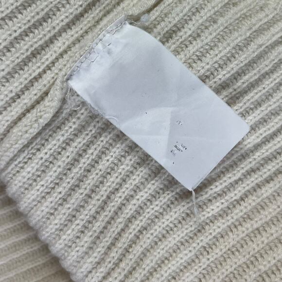 Theory Moving Rib Cashmere Foldover Collar Turtleneck Sweater Size Medium - Picture 6 of 8